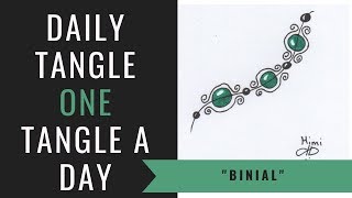 Daily Tangle - Binial   |How to draw...|