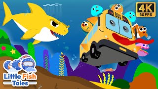 Baby Shark Bus | The shark bus goes round and round | Little Fish Tales | #babyshark