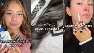 GRWM First Day Of School 2024 Tiktok Compilation 💄🏫