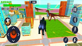 King Kong vs Dinosaur - Gorilla Rampage Attack Godzilla vs King Kong Game - Android Gameplay