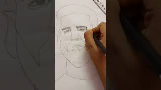 Drawing Lionel Messi|| Pencil Sketch of Messi|| #Shorts #Youtubeshorts