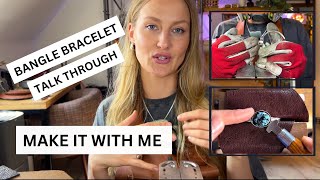 Bangle bracelet making tutorial - step by step guide | bezel setting | talk through #silversmithing