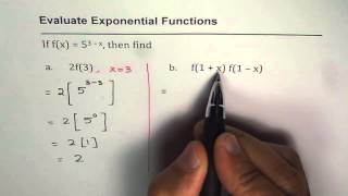 Function Notation for Exponential Expression
