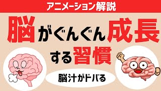 【アニメ・6分で解説】脳が成長する習慣！人間の脳の仕組みを知り、機能が向上する運動やAWE体験【リラックス｜脳成長｜脳トレ｜習慣化｜論文】