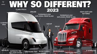 Tesla Semi Vs. Paccar Peterbilt 579! Which is the Best Choice of 2023 Heavy Trucks?