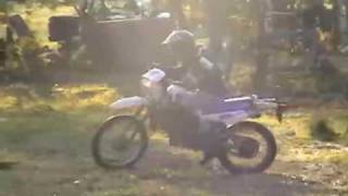 yamaha dt 50 riding fast and jumping