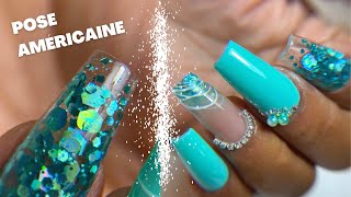 Tuto - Des ongles parfaits pour l'été ! | Pose américaine (incrustation, babyglitter, etc.)