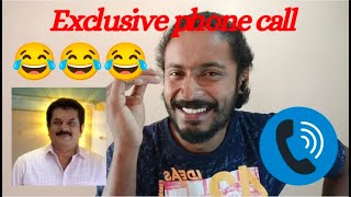 Phone call with Mukesh | Bichus stroke | mukesh mla