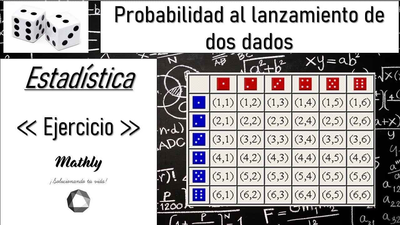 | Ejercicio | Probabilidad Al Lanzamiento De Dos Dados - YouTube