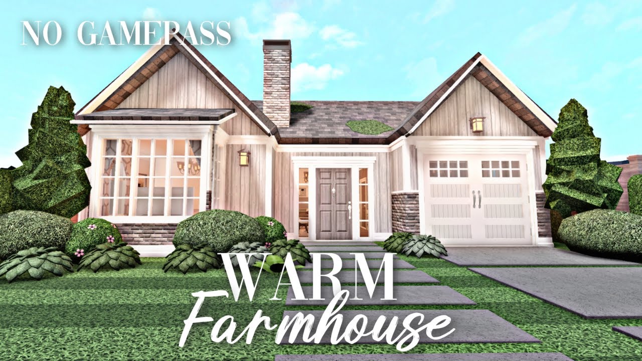 Roblox Bloxburg No Gamepass Warm Farmhouse Minami Oroi Youtube