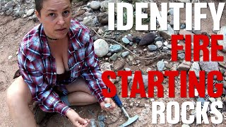 Making Sparks with Rocks - Primitive Fire Starting Skills for Survival