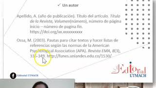 Referenciar Un Artículo Con Normas APA 7ma Edición | Doovi