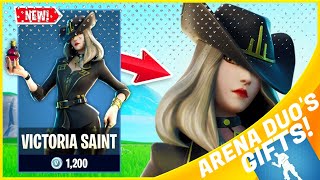 VICTORIA SAINT SKIN GIFT! LAUGH IT UP GIFT! ARENA DUOS BEST BITS [Fortnite Stream Highlights #40]