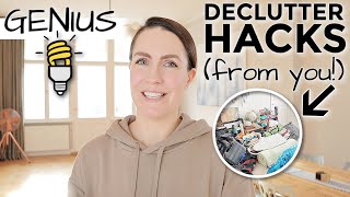 THE BEST DECLUTTERING HACKS FROM YOU!! » 0 to 100k Subscribers THANK YOU
