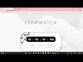 Stopwatch project using Vanilla javascript||CSS