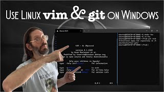 Use Linux vim & git on Windows