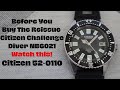 Before you buy the Reissue Citizen Challenge Diver NB6021, know its history! Citizen 52-0110 Review