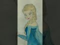 frozen drawing ❄️💖  disney princess 👸 tutorial #short #shortvideo