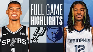SPURS at GRIZZLIES | FULL GAME HIGHLIGHTS | January 2, 2024