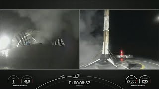 SpaceX launches Falcon 9 carrying Starlink satellites to low-Earth orbit