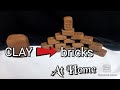 How to make miniature bricks at home.Amazing making mini bricks. mini bricks.