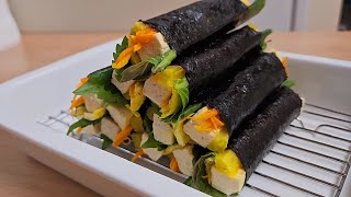 밥없는 김밥은 이렇게 드세요🫔배부르게 먹어도 살찔 걱정없고 속도 편안합니다🍃