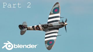 Blender Spitfire Plane Wings Modeling Tutorial | Part 2 (Arijan)