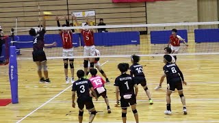 【近畿私学大会2024】大阪産大附 vs 桃山学院　 第３セット　＜男子バレーボール＞