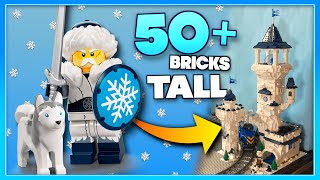 I built a MASSIVE LEGO Frozen Tower! 🏰❄️