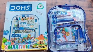 Doms Smart Kit | Doms stationery kit | Doms colour kit bag | Unboxing Review and Price