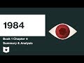 1984  | Book 1 | Chapter 4 Summary & Analysis |  George Orwell