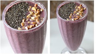 healthy oats and berry smoothie recipe | weight loss recipes | breakfast smoothie | diet recipes