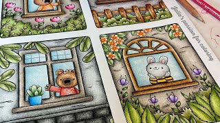 💜 MiniMania 6 by Gabi Wolf ✏️ prismacolor pencils - easy coloring tutorial