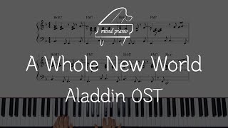 알라딘 Aladdin OST-A Whole New World Piano Sheet 피아노악보