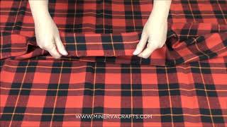 Check Brushed Cotton Fabric Red \u0026 Black