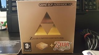 Zelda Gameboy Advance SP Console Unboxing!!