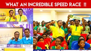 What An Intense SPEED RACE Clash Between Wesley Girls' And St. Peter's SHS | #NSMQ2024