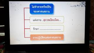 สรุปเนื้อหาสาระสำคัญ เรื่อง ศาสนสถานและวันสำคัญทางศาสนา