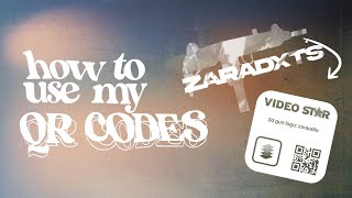 ◆ how to use my logo's qr codes on videostar | zaraudio