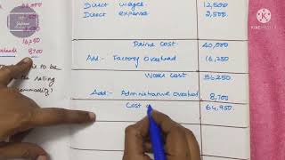 Cost Accounting # Cost Sheet # In Tamil # By Dr.J.Prema