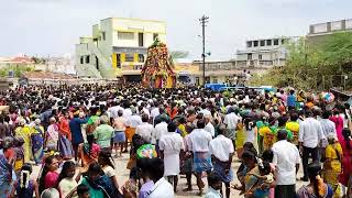 கரூர் மாவட்டம் லாலாபேட்டை ஸ்ரீ பகவதி அம்மன் கோவில் தூக்கு தேரோட்டம் விமர்சையாக நடைபெற்றது