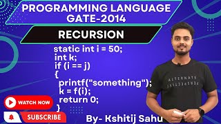 Programming Language GATE-2014 Problem Solution