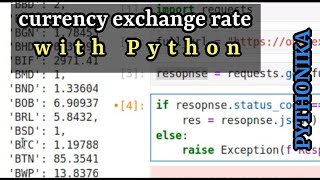 Finding exchange rate with Python