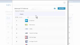 Cox Advanced TV - How To Use the Cox Channel Line Up Guide