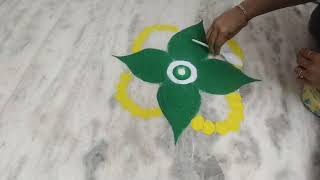 # Easy Rangoli # simple rangoli design creation