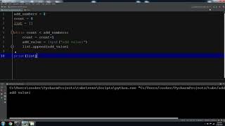 add items to list using while loop in Python