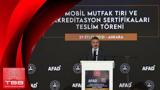 #TBB - AFAD Töreni (AFAD Başkanı Yunus Sezer'in konuşması)