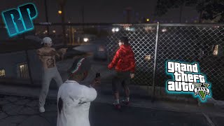 GTA RP - HOOD SHOOTOUT ENDS IN COP CHASE!! ( DEMON TIME)