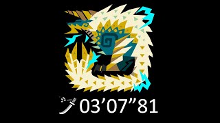 【MHW:IB】再會了 雷狼龍 太刀 TA規則 3'07''81 A Farewell To Zinogre Long Sword TA wiki rules