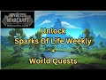 Dragonflight Opening World Quest + Sparks of Life